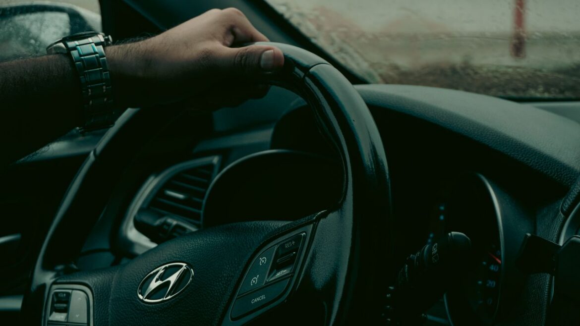 Sober driver focused on the road while traveling safely.