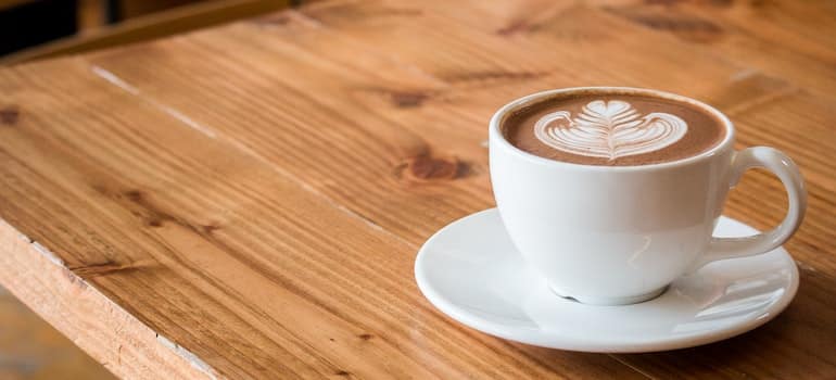 A cup of coffee.