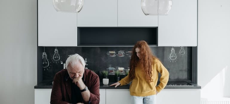 Father and daughter who need to work on breaking the cycle of addiction in families