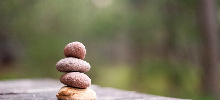 A stack of pebbles.