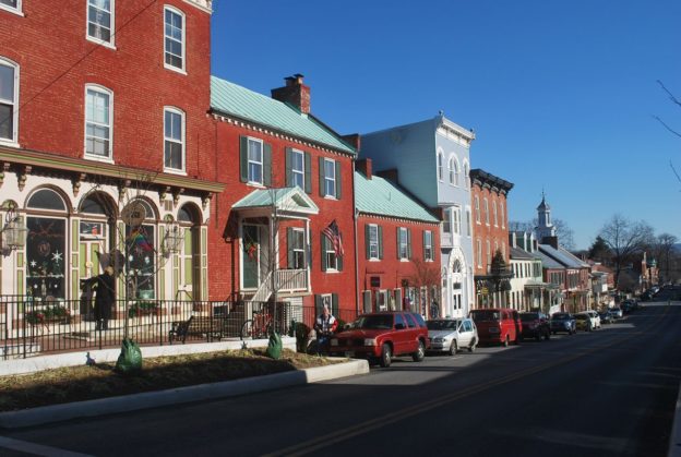 A row of houses in West Virginia