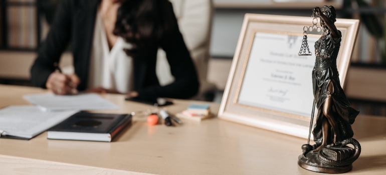 certificate on a desk