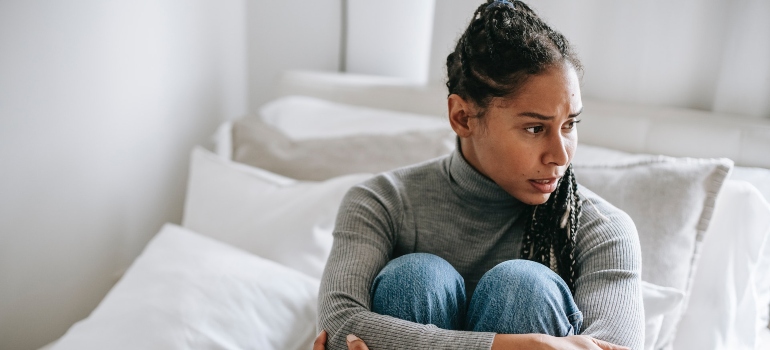 woman listening about dating in early recovery