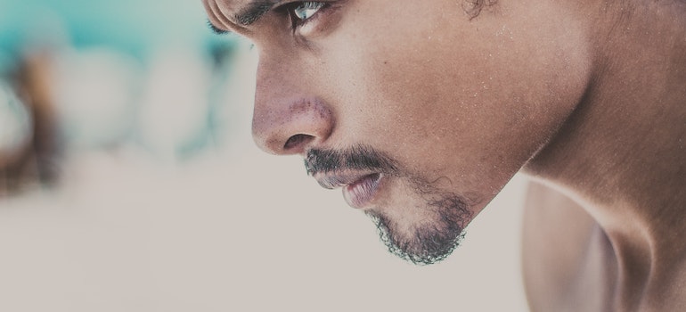 A man with a structured daily routine in recovery