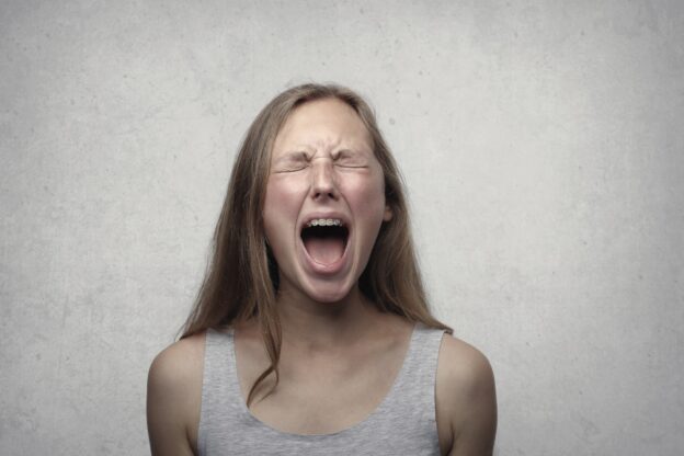 woman experiencing anger in addiction recovery