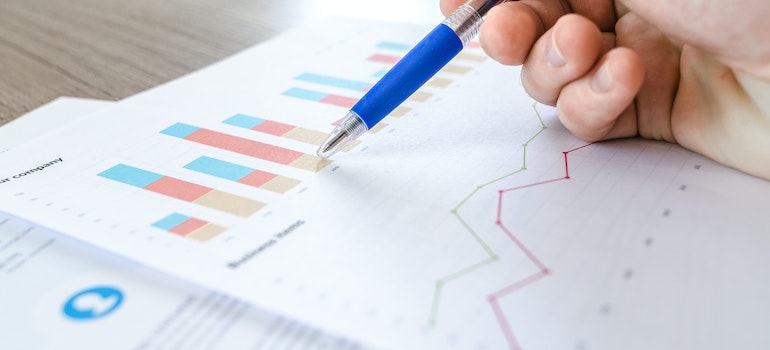 a person looking at the statistics