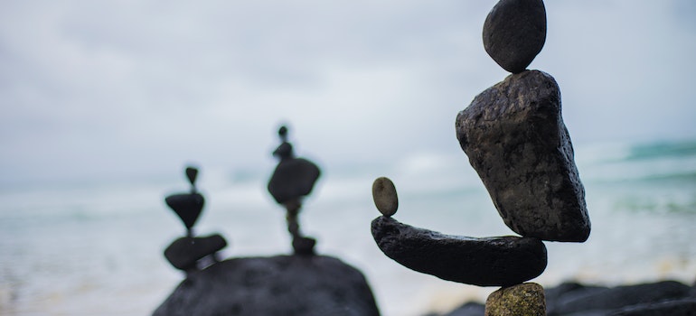stones on the beach
