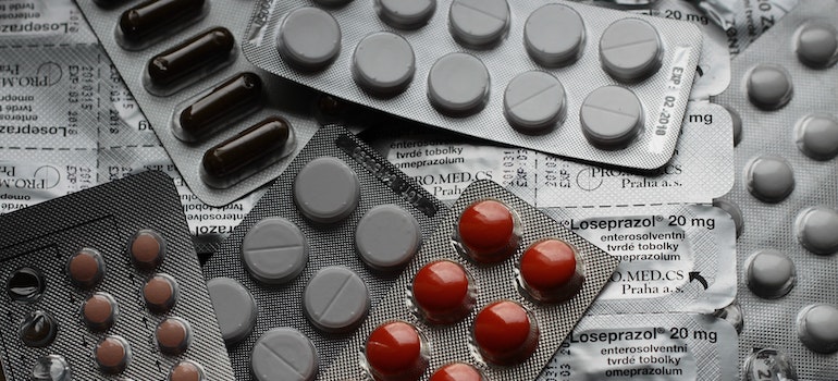 Different types of medication.