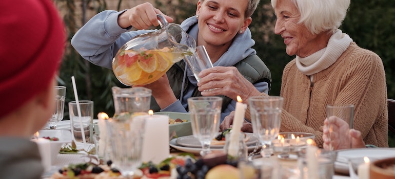 family brunch representing what to do if drug or alcohol abuse runs in your family