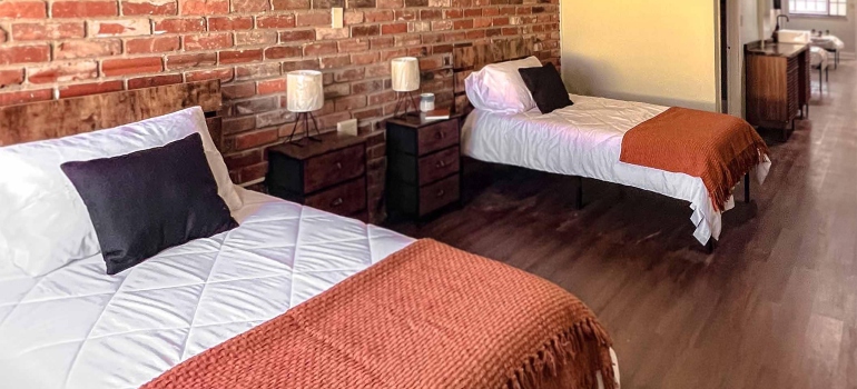 A bedroom in the Barboursville recovery center