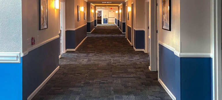 Hallway of the Harmony Ridge Recovery Center in Barboursville WV