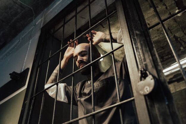 a prisoner inside his cell