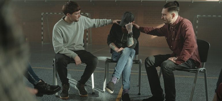 Group therapy on how substance abuse adds to the struggles of miners in West Virginia