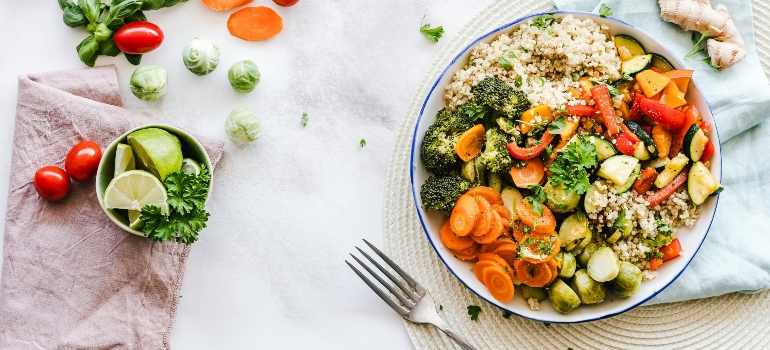 Healthy food.