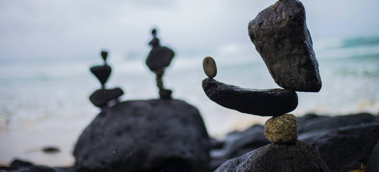 Balanced rocks.