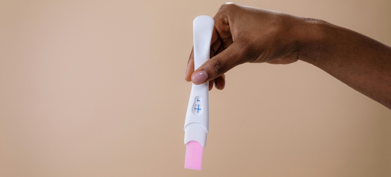 A pregnancy test