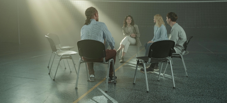 People in group therapy talking about Using Psychedelics in Addiction Treatment in WV