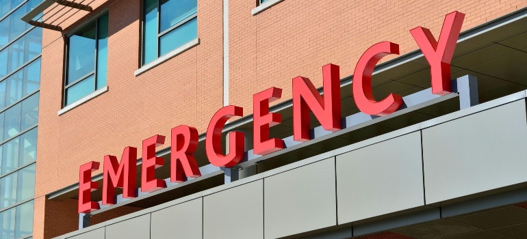 Emergency room sign