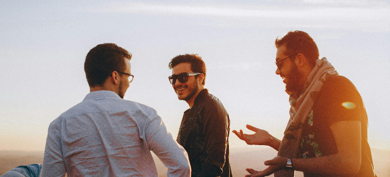friends laughing