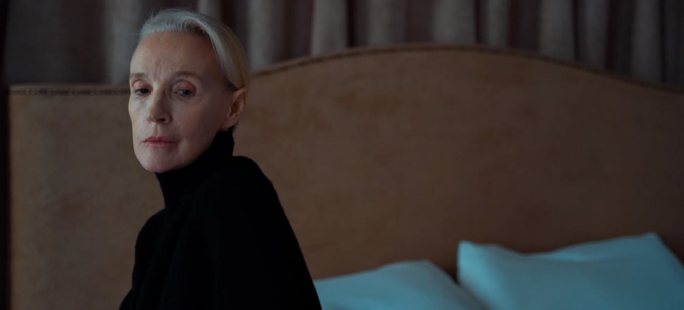 An old woman alone in her room might be a victim of substance abuse among introverts