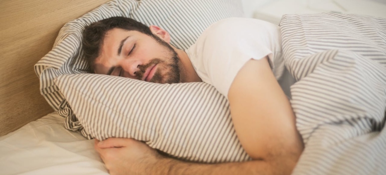 sleeping man