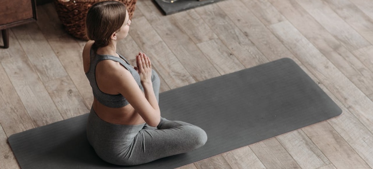 Woman doing yoga