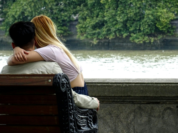 couple hugging