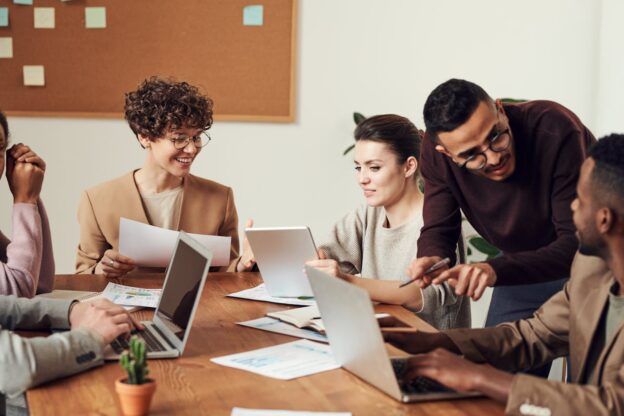 People in an office