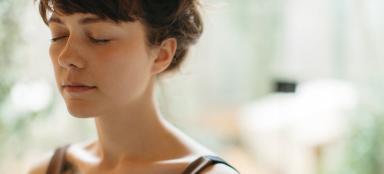a woman with closed eyes wondering What Are Whippits