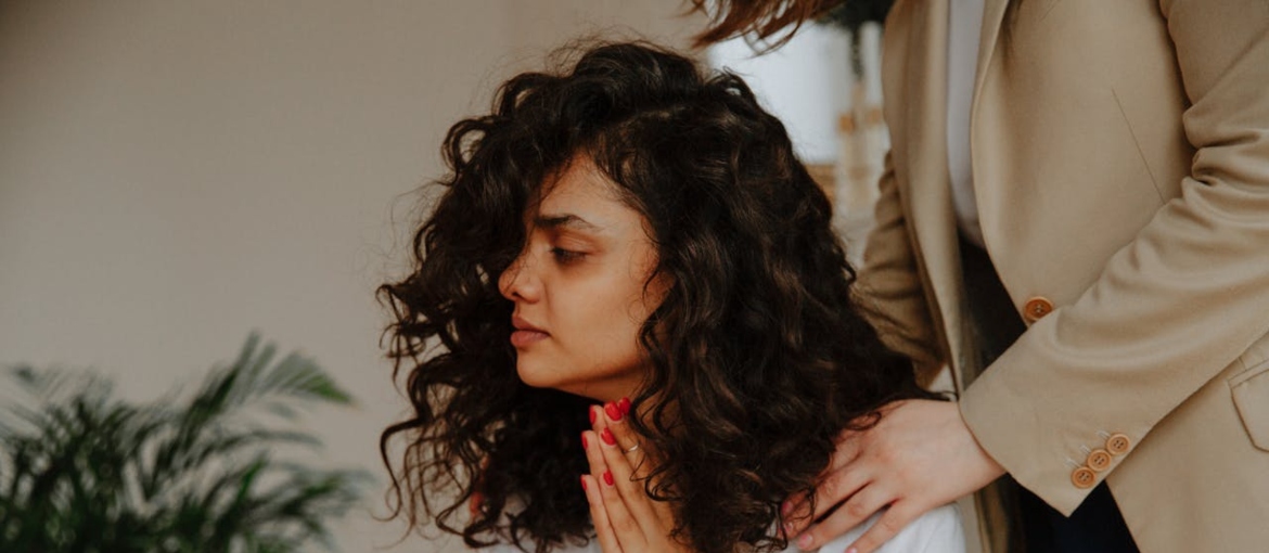 A woman is giving support to her depressed friend to fight over inhalant abuse.