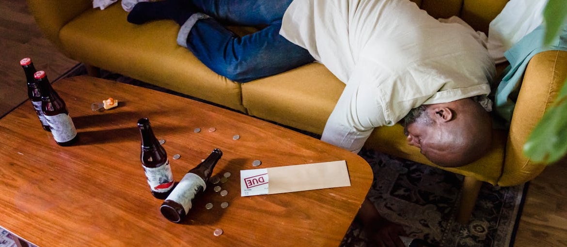 A drunk man.
