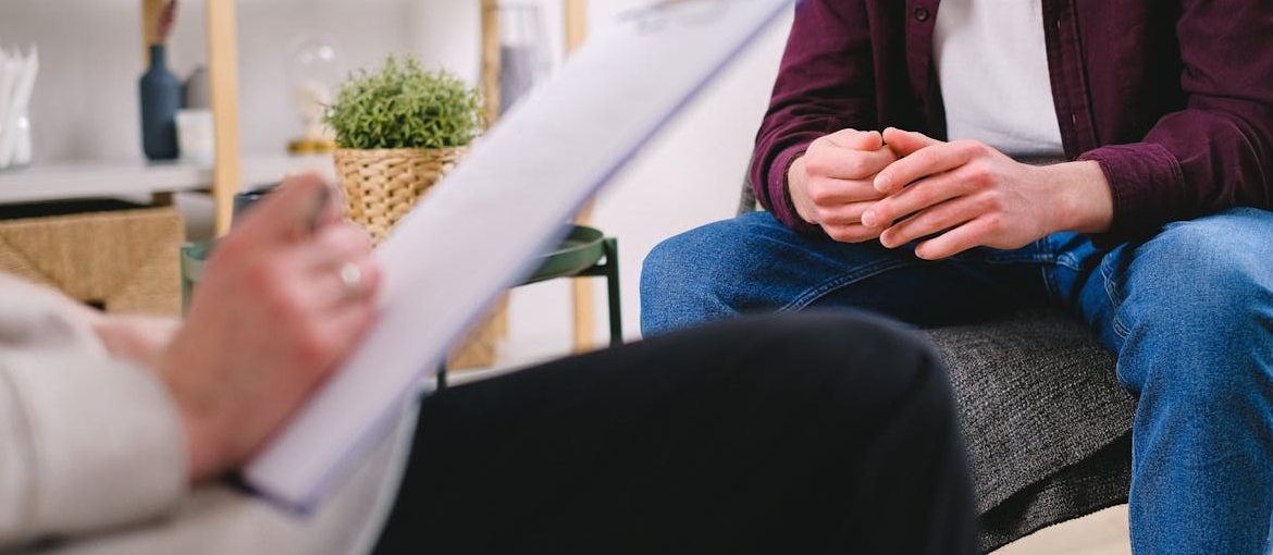 A therapist preparing for motivational interviewing for teens.