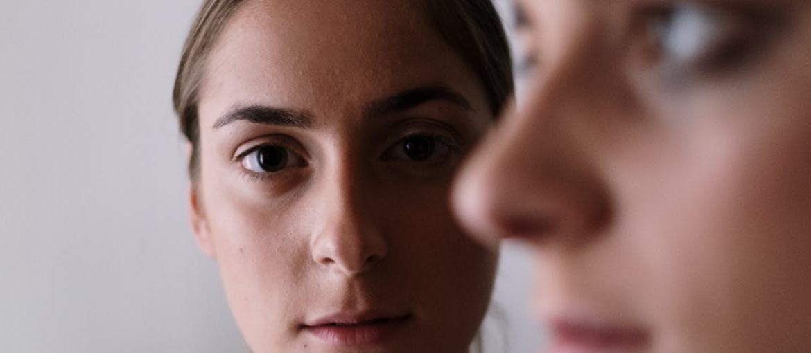 A woman experiencing paranoia
