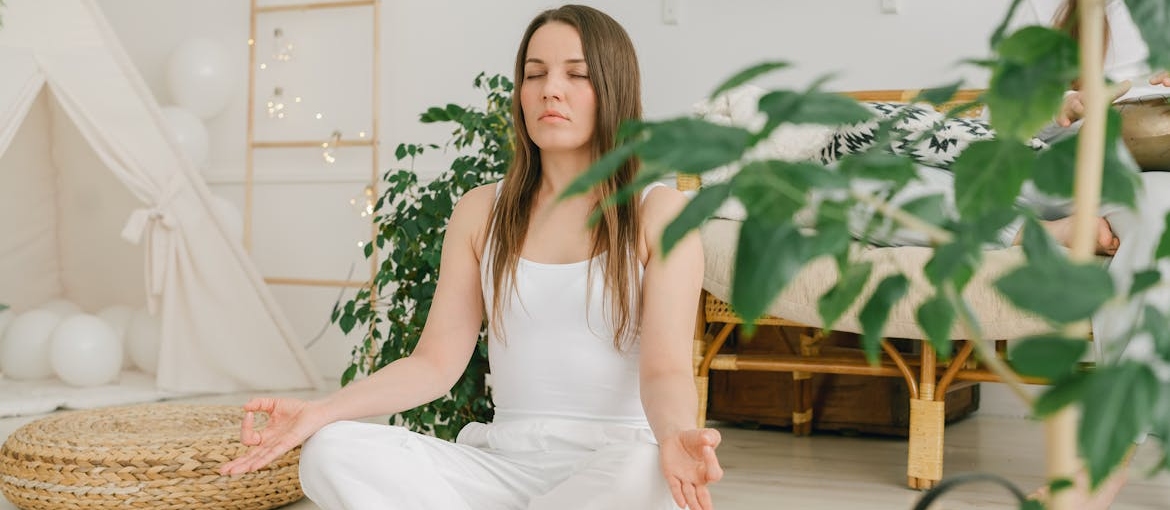 A person doing yoga, which is an important part of Ambien rehab