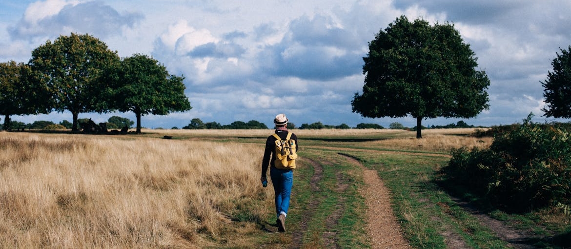 Woman taking a walk to deal with emotional numbness in recovery.