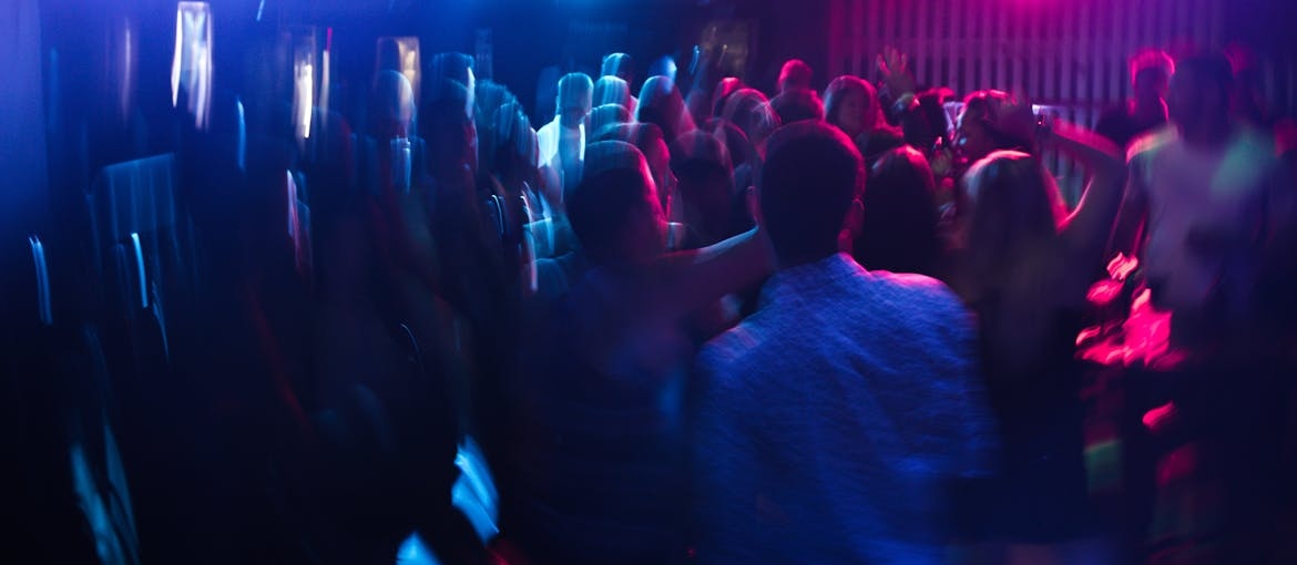Blurry vision of a party.