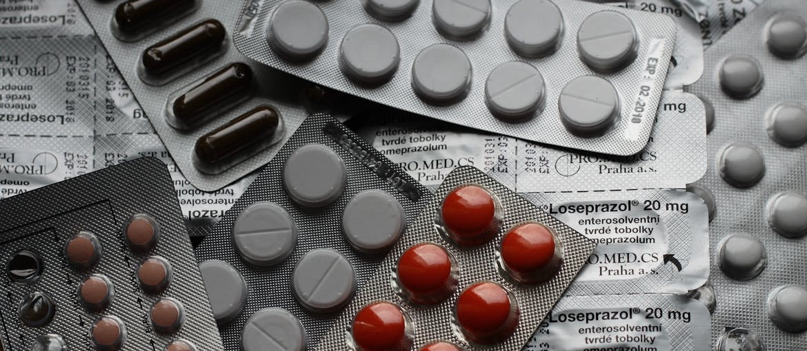 Blisters of pills.