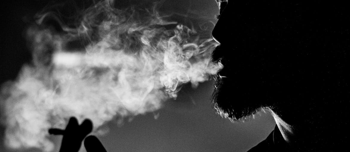 Man smoking DMT.