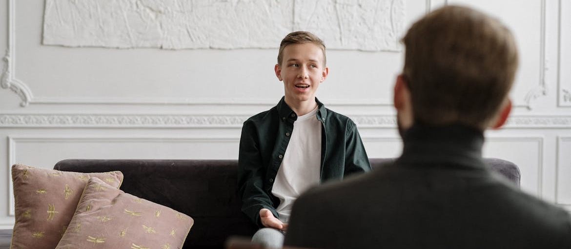 Man talking about choosing OTP program with a therapist.